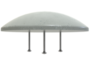 10.75" Diameter Top Gard TG10-R0.202 Cap