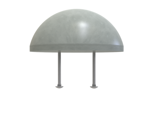 6.625" Diameter Top Gard Pipe Bollard Cap TG6-R0.197